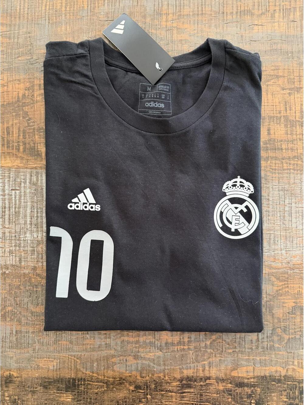 Medium Adidas Real Madrid Black Cotton T-shirt Mbappe #10 25/26